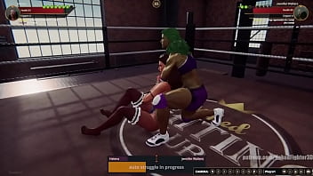 Helena vs jennifer nf3d female mma combat