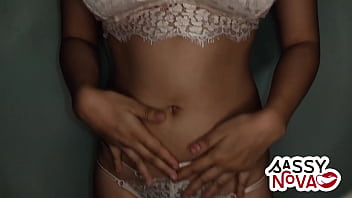 Sexy teen girl dancing wearing sexy bra & panty striptease & showing boobs & pussy