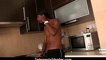 White girl spit roasted by big black cock 21