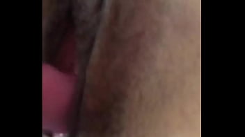 Sara with her pink toy