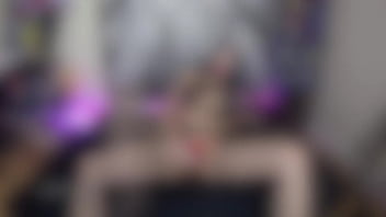 Ball gag masturbation play