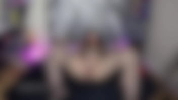 Ball gag masturbation play