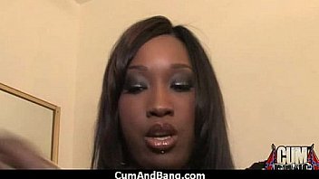 Cum slut introduced to bukkake 5