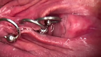 Really Close Up Macro My Pierced Clit And Pussy Until Get Very Wet And Pee Go To Inside My Pussy thumbnail