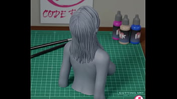 Figure 3d print of cumshot eva elfie