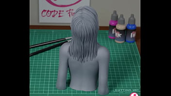 Figure 3d print of cumshot eva elfie