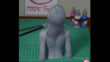 Figure 3d print of cumshot eva elfie