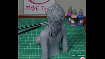 Figure 3d print of cumshot eva elfie