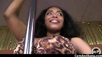 Nasty black girl grouped and facialed 25