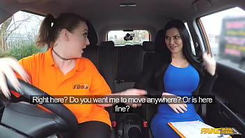 Fake driving school big breasted ex con lesbian sex with examiner