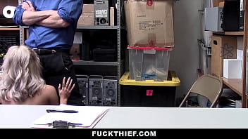 Officer used shoplifter teen at the office fuckthief