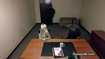 Huge titty cougar ends up on principals dick