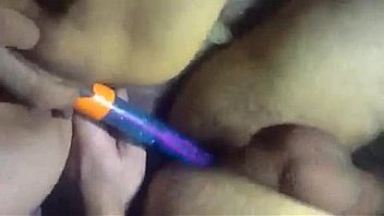 Sharing toy in asses girl and guy