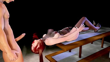 3d sexy slut mature milf with sexy lingerie got fucked by big cock