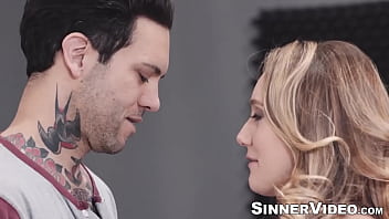 Sensual slut with huge tits sucking and riding big throbbing dick before the dude ejaculated on her