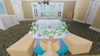 Roblox girl sucks big step bros dick after little sis sees it