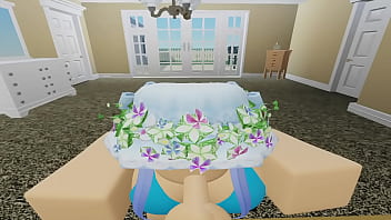 Roblox girl sucks big step bros dick after little sis sees it