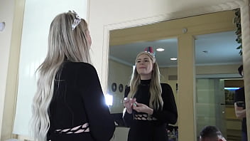 French princess slapping & spitting mirror humiliation