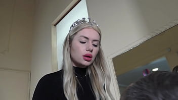 French princess slapping & spitting mirror humiliation French princess slapping & spitting mirror humiliation