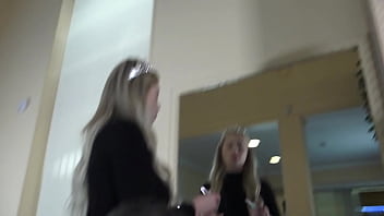 French princess slapping & spitting mirror humiliation