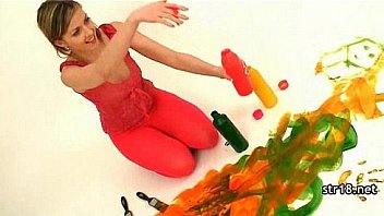 Horny teen gets big dick pounding