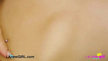 Pretty teen blonde naked close up