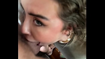 Hot canadian blonde eden ivy gags & licks balls after casting sloppy pov cum shot