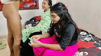 Best threesome sex seeing komal and neha alone in the room they got furious fuck Best threesome sex seeing komal and neha alone in the room they got furious fuck