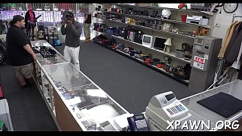 Bimbo is having sex in shop