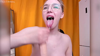 Sensitive blowjob and handjob from a polite girl freya erlenber