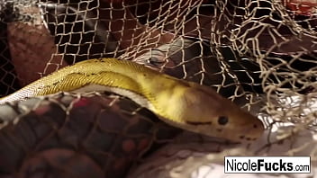 Hot blonde babe loves a big hard cock