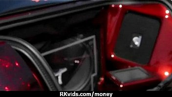 Stunning euro teen gets talked in to giving a blowjob for cash 30