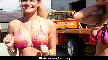 Stunning euro teen gets talked in to giving a blowjob for cash 30