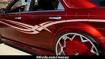 Stunning euro teen gets talked in to giving a blowjob for cash 30