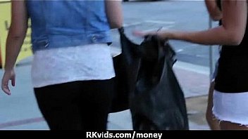 Stunning euro teen gets talked in to giving a blowjob for cash 30