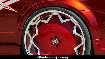 Stunning euro teen gets talked in to giving a blowjob for cash 30