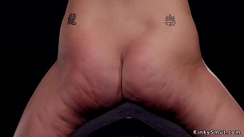 Master torments and vibrates pussy to brunette sub Master torments and vibrates pussy to brunette sub