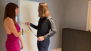 Slut lety howl in training submissive's master fuck her ass and mouth but let her cum