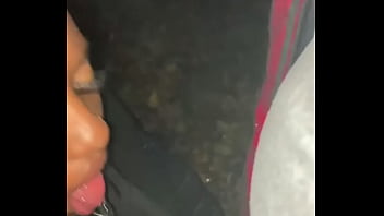 Outdoor blow job