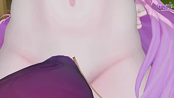 Futanari angel girl pounds your mouth hole