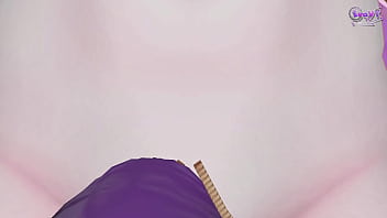 Futanari angel girl pounds your mouth hole