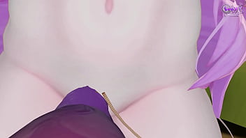 Futanari angel girl pounds your mouth hole