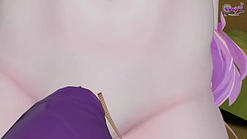 Futanari angel girl pounds your mouth hole