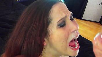 Katt glazing redhead milf eats ass & gets her face frosted