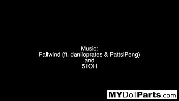 Hot babe plays with herself