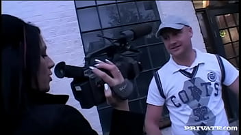 Tattooed samantha takes on two strangers cocks at the same time