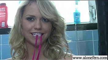 Girl use sex toys dildos fingers to please herself movie 04