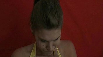 American Girl Teasing The Guy With Her Pussy thumbnail