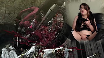 Lovense connected gaming sexy bimbo plays bayonetta episode 3