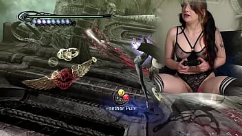 Lovense connected gaming sexy bimbo plays bayonetta episode 3